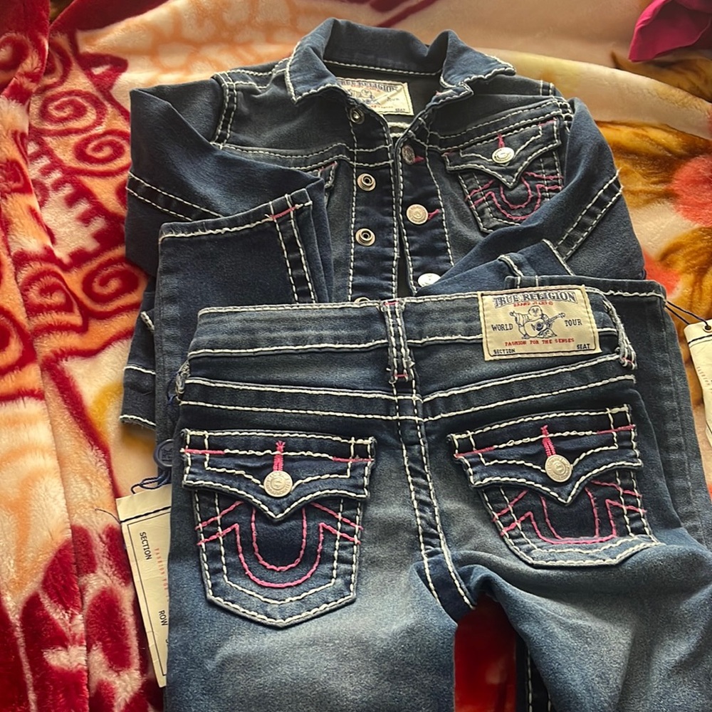 True Religion Jean outfit Size 5 jacket Jeans 6